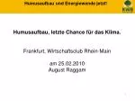 Humusaufbau und Energiewende jetzt! - slide 1