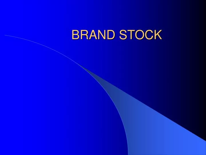 brand stock