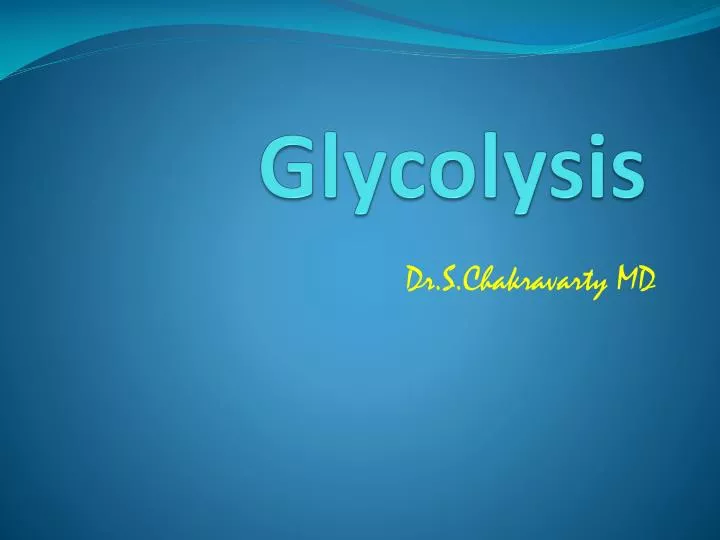 glycolysis