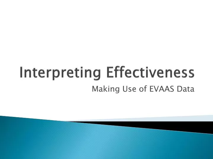 interpreting effectiveness