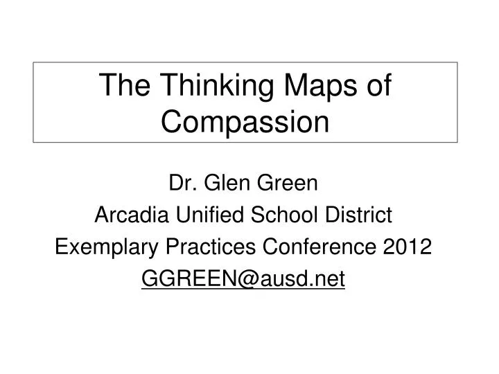 the thinking maps of compassion