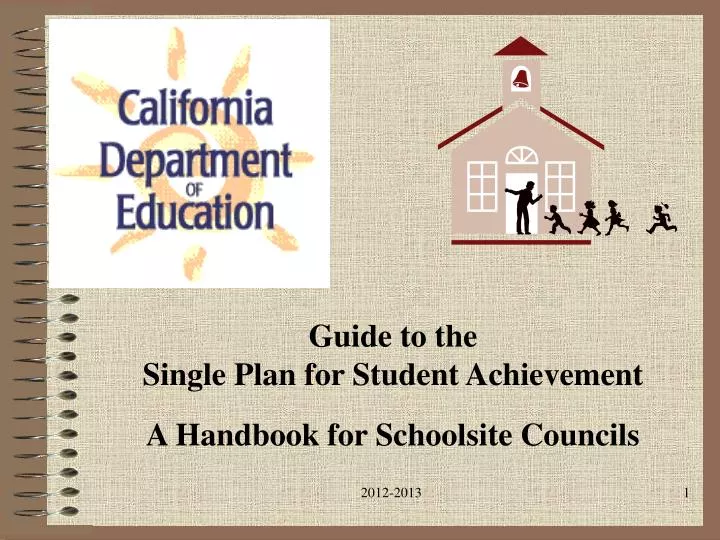 guide to the single plan for student achievement a handbook for schoolsite councils