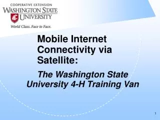 Mobile Internet Connectivity via Satellite: