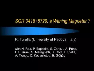 SGR 0418+5729: a Waning Magnetar ?