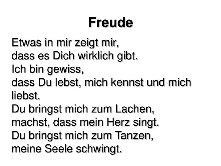 freude