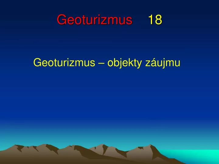geoturizmus 18