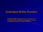 PPT - Esophageal Motility Disorders PowerPoint Presentation, Free ...