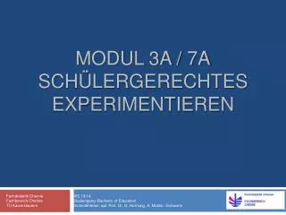 modul 3a 7a sch lergerechtes experimentieren