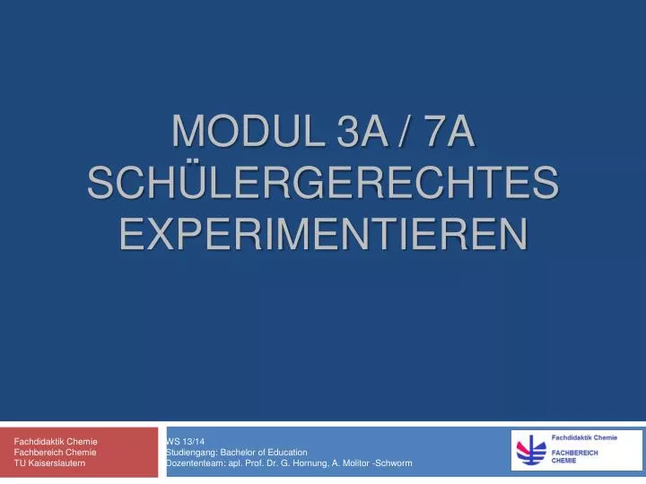 modul 3a 7a sch lergerechtes experimentieren