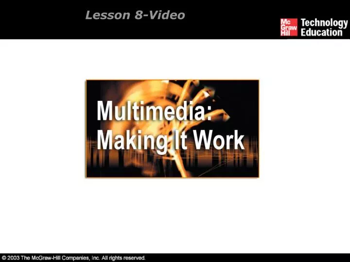 lesson 8 video