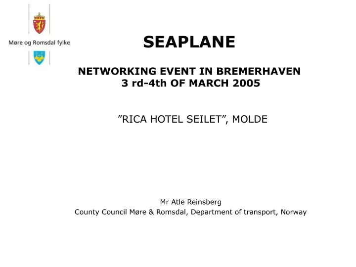 seaplane networking event in bremerhaven 3 rd 4th of march 2005