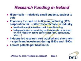 Research Funding in Ireland