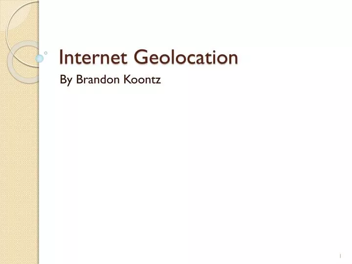 internet geolocation