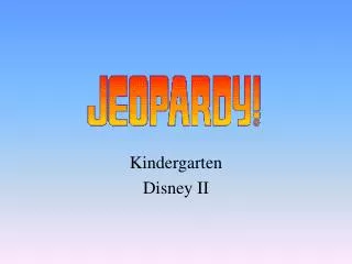 Kindergarten Disney II