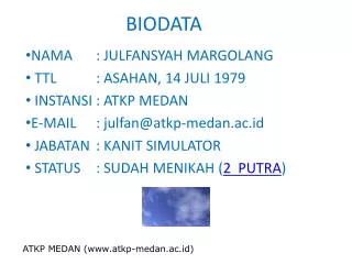biodata