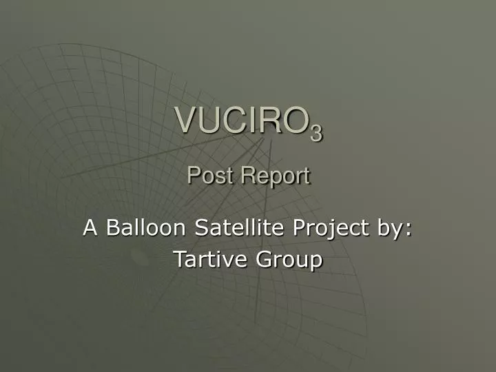 vuciro 3 post report