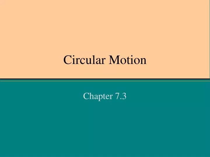 circular motion