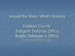 What has worked in Hidalgo County