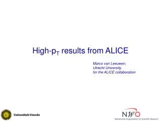 High-p T results from ALICE