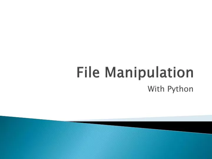 file manipulation