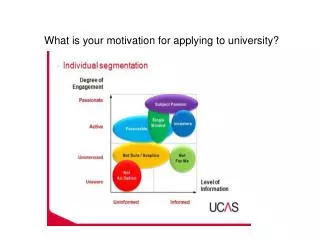 What is your motivation for applying to university?