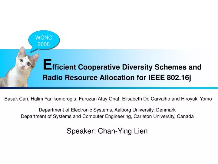 e fficient cooperative diversity schemes and radio resource allocation for ieee 802 16j