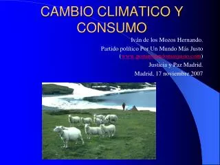 Ppt Cambio Climatico Powerpoint Presentation Free Download Id