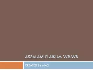 assalamu laikum wr wb