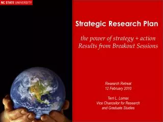 Strategic Research Plan