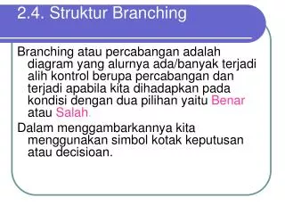 2 4 struktur branching