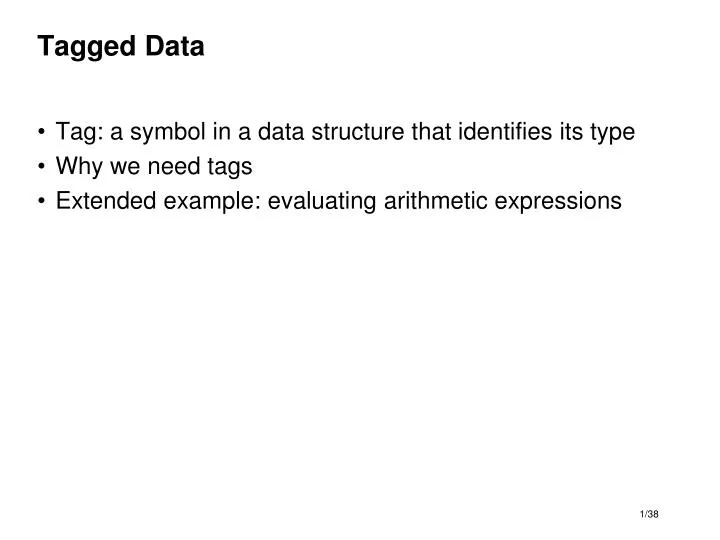 tagged data