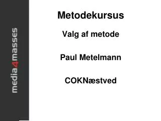 metodekursus