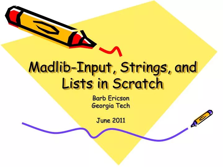 madlib input strings and lists in scratch