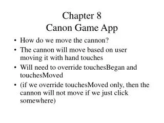Chapter 8 Canon Game App