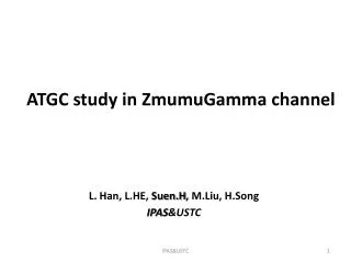 ATGC study in ZmumuGamma channel