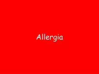allergia