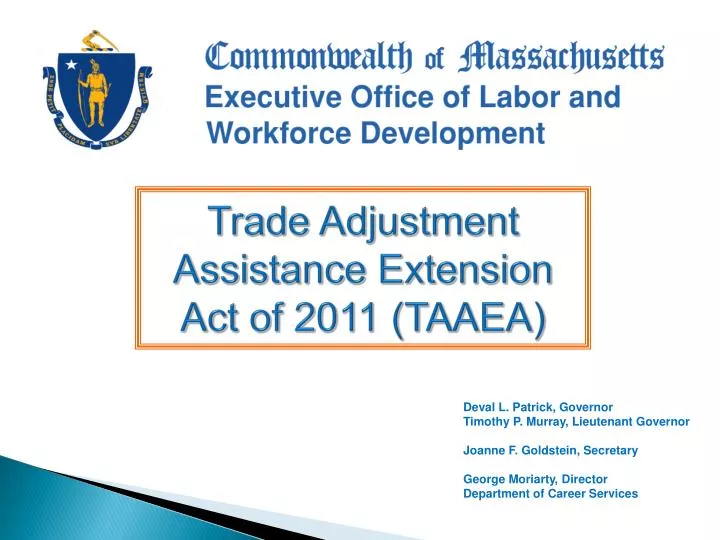 trade adjustment assistance extension act of 2011 taaea