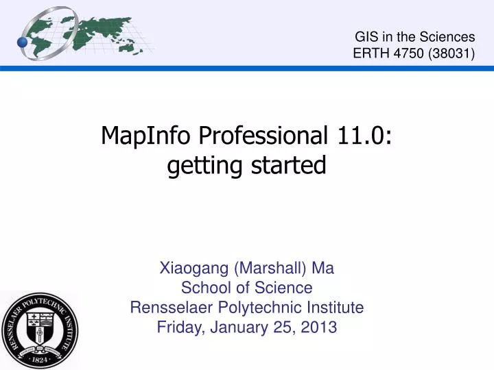 mapinfo professional 11 0 getting started