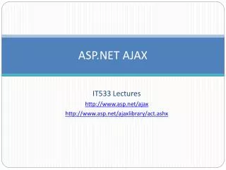 ASP.NET AJAX