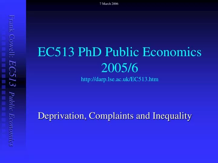 ec513 phd public economics 2005 6 http darp lse ac uk ec513 htm