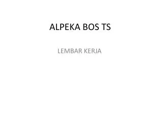 alpeka bos ts