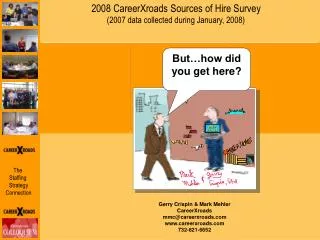 2008 CareerXroads Sources of Hire Survey (2007 data collected during January, 2008)