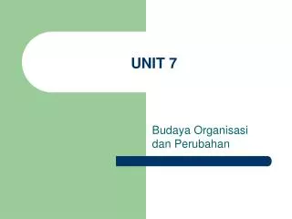 unit 7