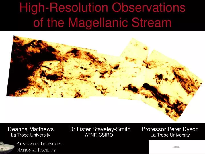 high resolution observations of the magellanic stream