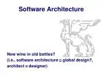Software Architecture - slide 1