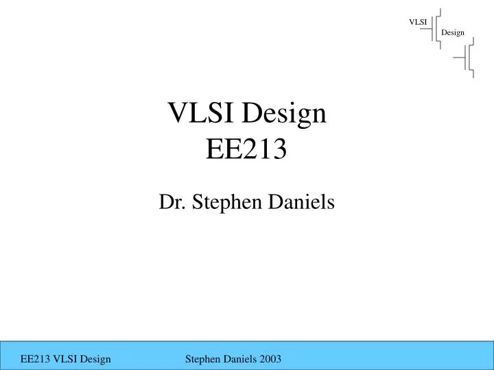 vlsi design ee213