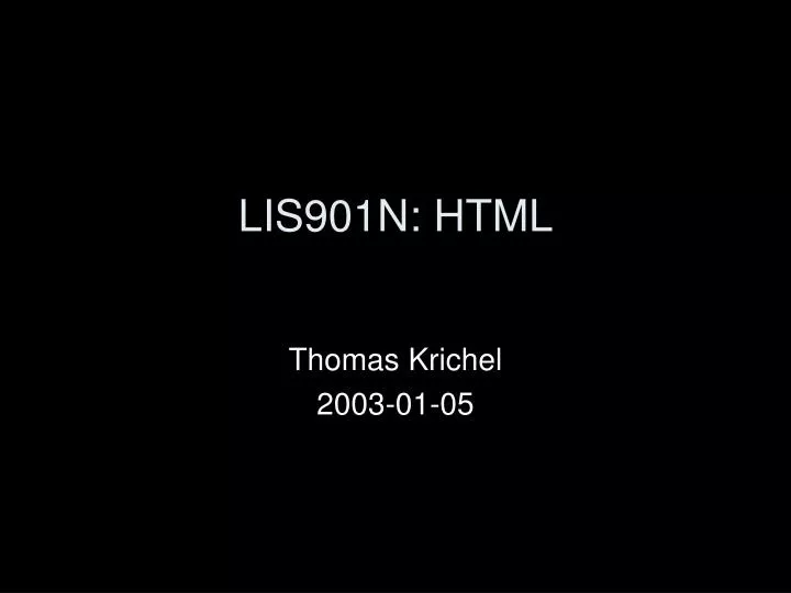 lis901n html