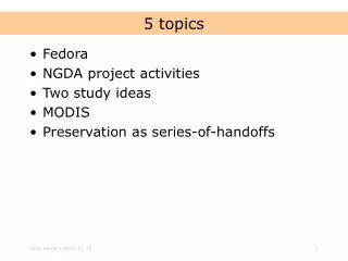 5 topics
