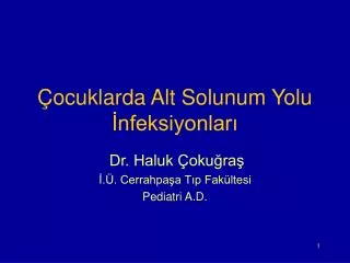 ocuklarda alt solunum yolu nfeksiyonlar