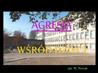 agresja w r d dzieci